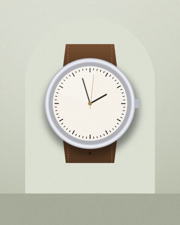 Classic Leather Strap Watch