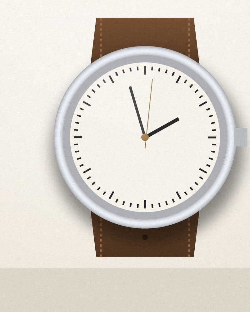 Classic Leather Strap Watch — alternate view